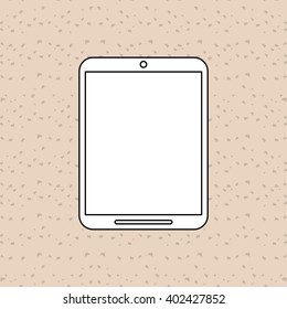 tablet icon design, vector illustration