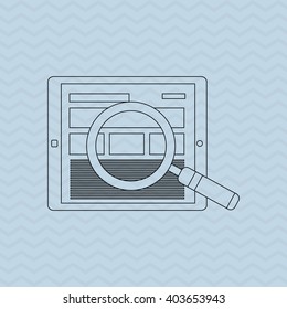 tablet icon design, vector illustration