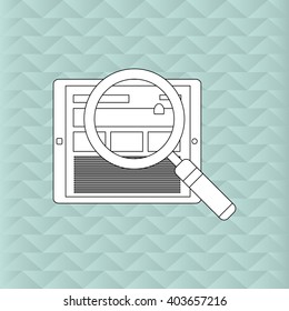 Tablet icon design, vector illustration