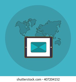 tablet icon design , vector illustration