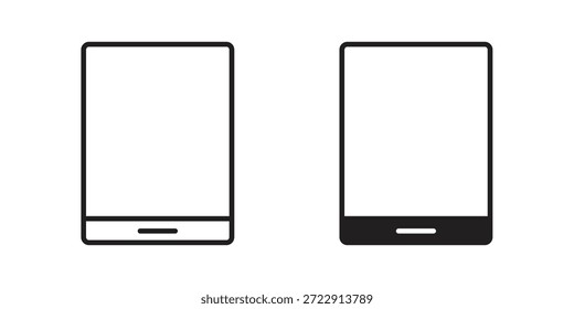 Icono de tableta diseña la colección para el móvil, ui, Web.