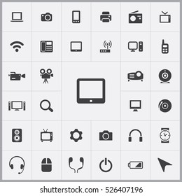 tablet icon. device icons universal set for web and mobile