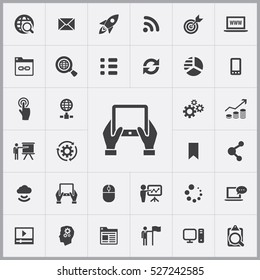 tablet icon. digital marketing icons universal set for web and mobile