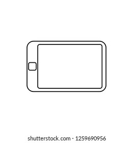 the tablet icon. Element of web for mobile concept and web apps icon. Thin line icon for website design and development, app development