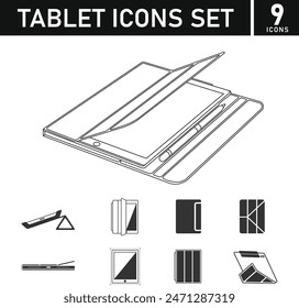 Tablet icon. Elements of web in style icons. simple, vector, icon for website design, mobile app, ui. Vector Illustration