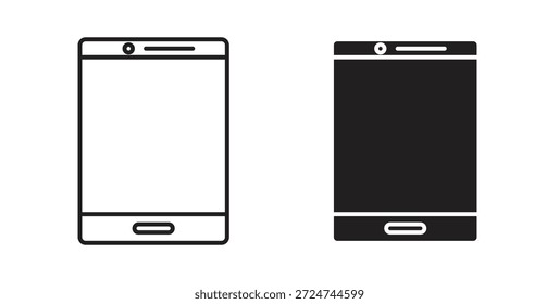 Tablet-Symbol. gefülltes Flachschild für mobiles Konzept und Webdesign