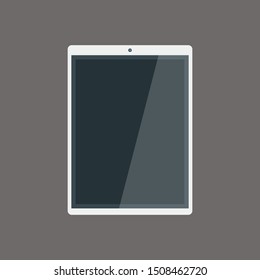 tablet icon in flat style isolated. Vector Symbol illustration.