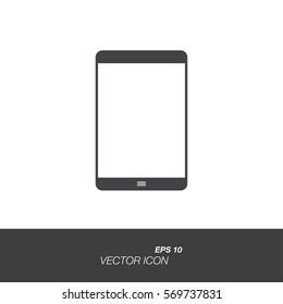 Tablet icon in flat style isolated on white background. Tablet symbol for your design and logo. Vector illustration EPS 10.