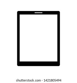 Tablet icon flat vector illustration design isolated on white background