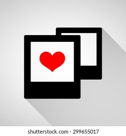 Tablet in icon heart. icons set great for any use. Vector EPS10.