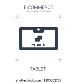 tablet icon. high quality filled tablet icon on white background. from e commerce collection flat trendy vector tablet symbol. use for web and mobile