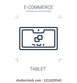 tablet icon. high quality line tablet icon on white background. from e commerce collection flat trendy vector tablet symbol. use for web and mobile