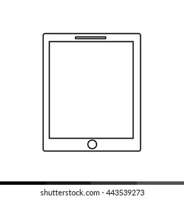 Tablet Icon Illustration design