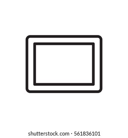 tablet icon illustration isolated vector sign symbol