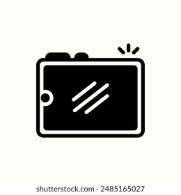 icono de tableta, gadget de tema de icono de glifo aislado