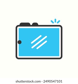 icono de tableta, gadget de tema de icono de glifo aislado