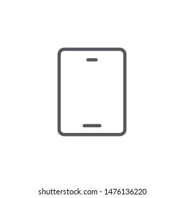 Tablet icon isolated on white background. Gadget symbol modern, simple, vector, icon for website design, mobile app, ui. Vector Illustration