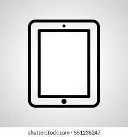 tablet icon. isolated sign symbol