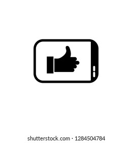 tablet icon and like symbol