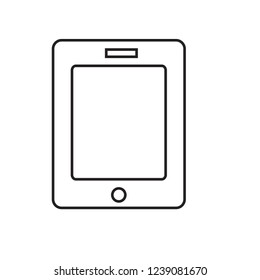 tablet icon line art style