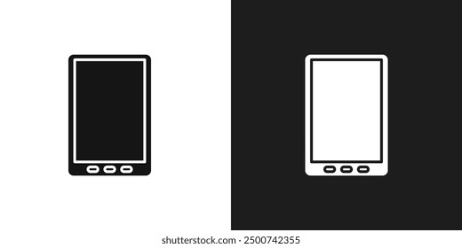 Tablet icon line art vector