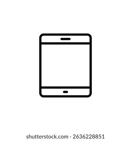 Tablet Icon line style vector on white background. vector illustration