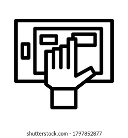 tablet icon or logo isolated sign symbol vector illustration - high quality black style vector icons
