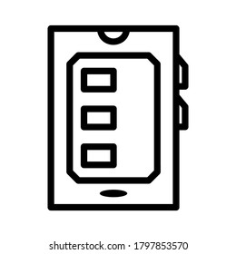 tablet icon or logo isolated sign symbol vector illustration - high quality black style vector icons
