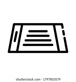 tablet icon or logo isolated sign symbol vector illustration - high quality black style vector icons
