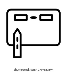 tablet icon or logo isolated sign symbol vector illustration - high quality black style vector icons
