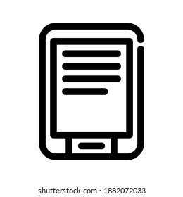 tablet icon or logo isolated sign symbol vector illustration - high quality black style vector icons
