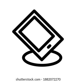 tablet icon or logo isolated sign symbol vector illustration - high quality black style vector icons

