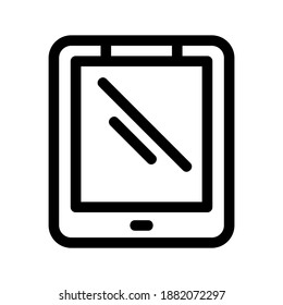 tablet icon or logo isolated sign symbol vector illustration - high quality black style vector icons
