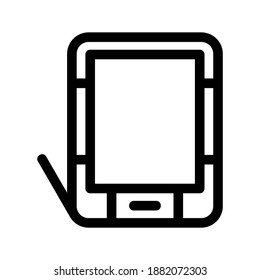Tablettsymbol oder Logo einzeln auf Zeichen, Vektorgrafik - hochwertige Vektorsymbole in schwarzem Stil

