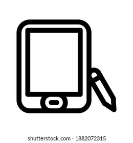 tablet icon or logo isolated sign symbol vector illustration - high quality black style vector icons

