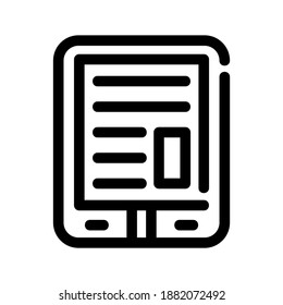 tablet icon or logo isolated sign symbol vector illustration - high quality black style vector icons
