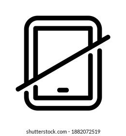 tablet icon or logo isolated sign symbol vector illustration - high quality black style vector icons
