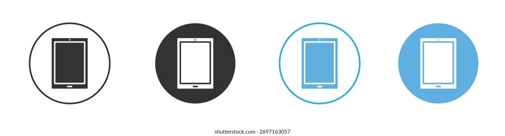 Tablet icon Logo Template Design set