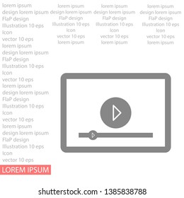 the tablet icon . Lorem Ipsum Illustration design