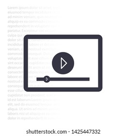 the tablet icon . Lorem Ipsum Illustration design