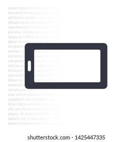 the tablet icon . Lorem Ipsum Illustration design