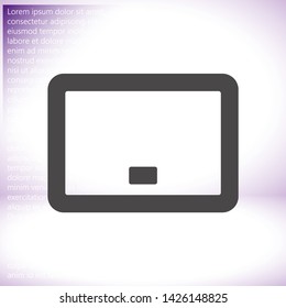 the tablet icon . Lorem Ipsum Illustration design