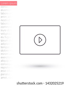 the tablet icon . Lorem Ipsum Illustration design