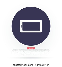 the tablet icon . Lorem Ipsum Illustration design