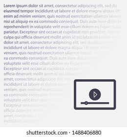 the tablet icon . Lorem Ipsum Illustration design
