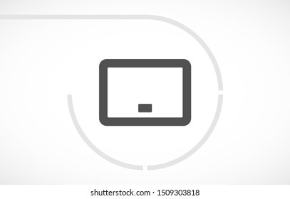 the tablet icon . Lorem Ipsum Illustration design