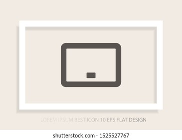 the tablet icon . Lorem Ipsum Illustration design