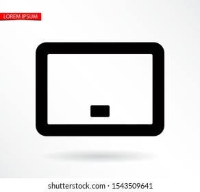 the tablet icon . Lorem Ipsum Illustration design