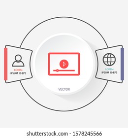 the tablet icon . Lorem Ipsum Illustration design
