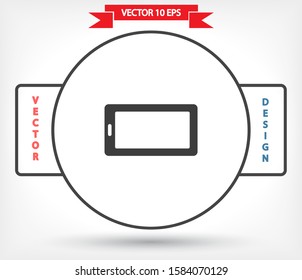 the tablet icon . Lorem Ipsum Illustration design